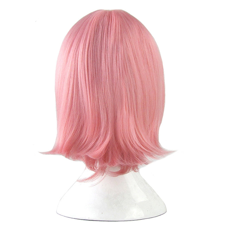 Anime Naruto Haruno Sakura Short Pink Cosplay Wigs - Cosplay Clans