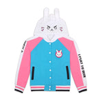 Game OW Overwatch D.Va Hana Song Hoodie Jacket Cosplay Costumes - Cosplay Clans