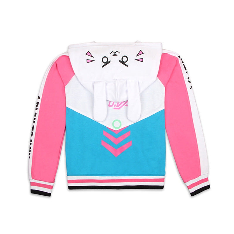 Game OW Overwatch D.Va Hana Song Hoodie Jacket Cosplay Costumes - Cosplay Clans