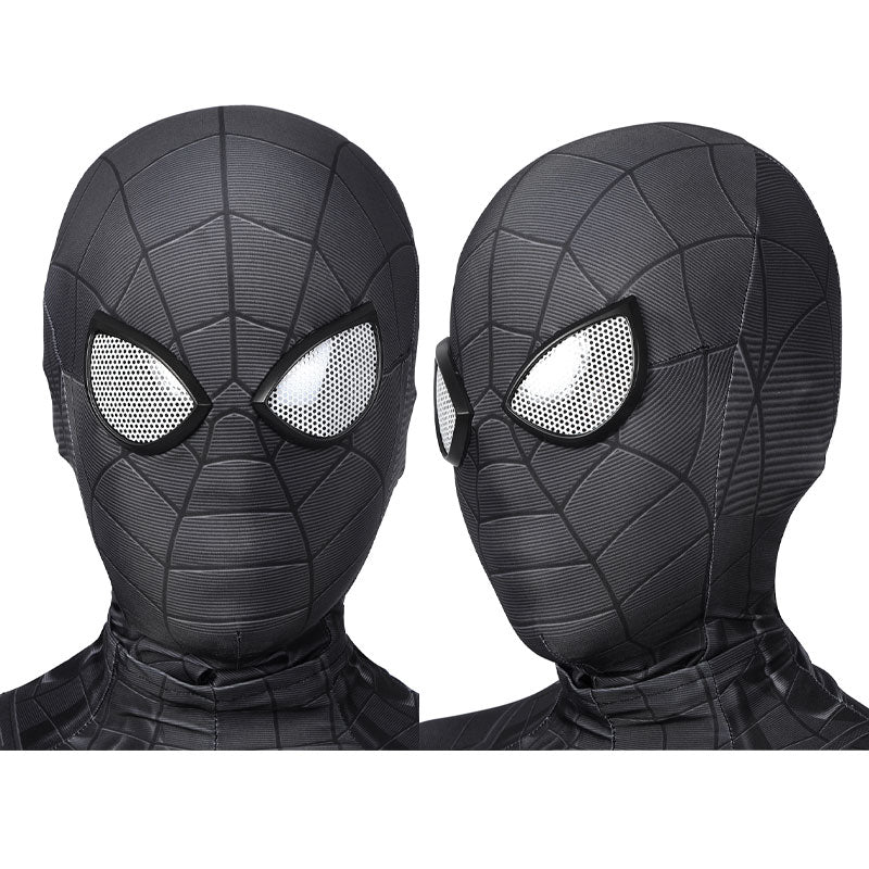 Spider-Man PS5 Miles Morales Symbiote Black Suit Kids Cosplay Costumes