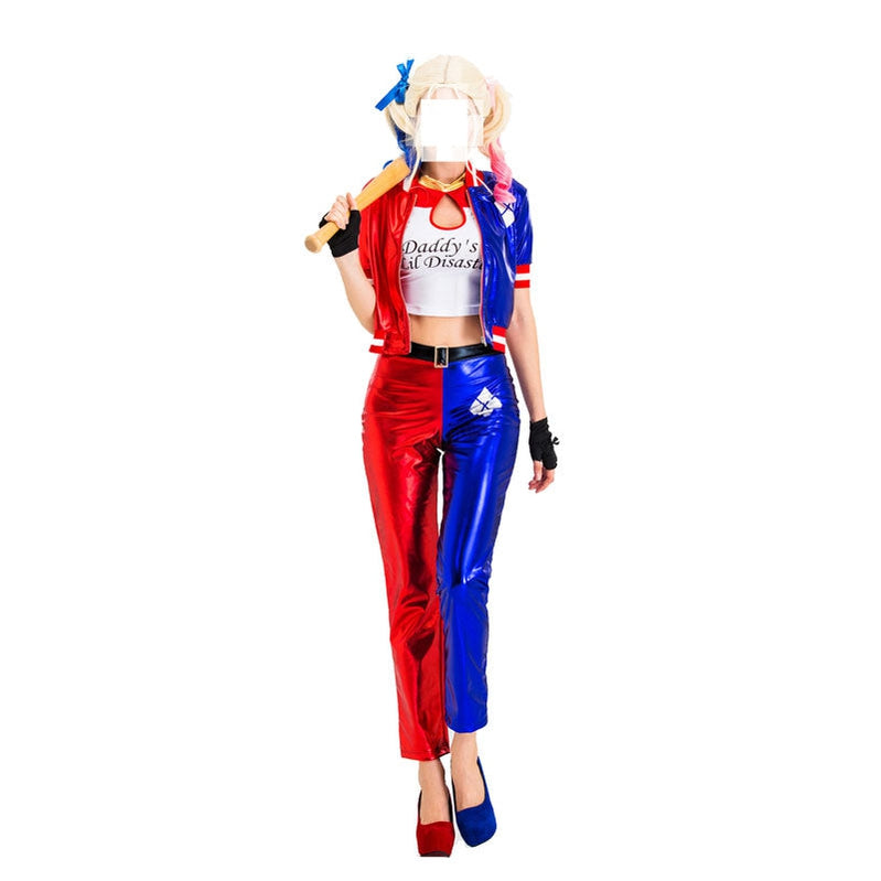 Movie Suicide Squad Harley Quinn Jacket Fullset Cosplay Costumes - Cosplay Clans