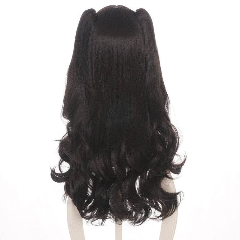 FGO Fate Grand Order Babylonia Ishtar 80cm Long Straight Double Ponytail Black Cosplay Wig - Cosplay Clans