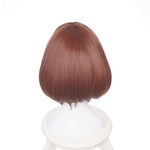 Anime My Hero Academia Ochaco Uraraka Short Brown Cosplay Wigs - Cosplay Clans