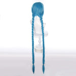 Game LOL Arcane Jinx Long Blue Bunches Cosplay Wigs