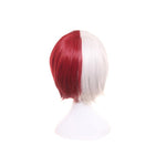 Anime My Hero Academia Shoto Todoroki Cosplay Wigs Short White and Red Wig - Cosplay Clans