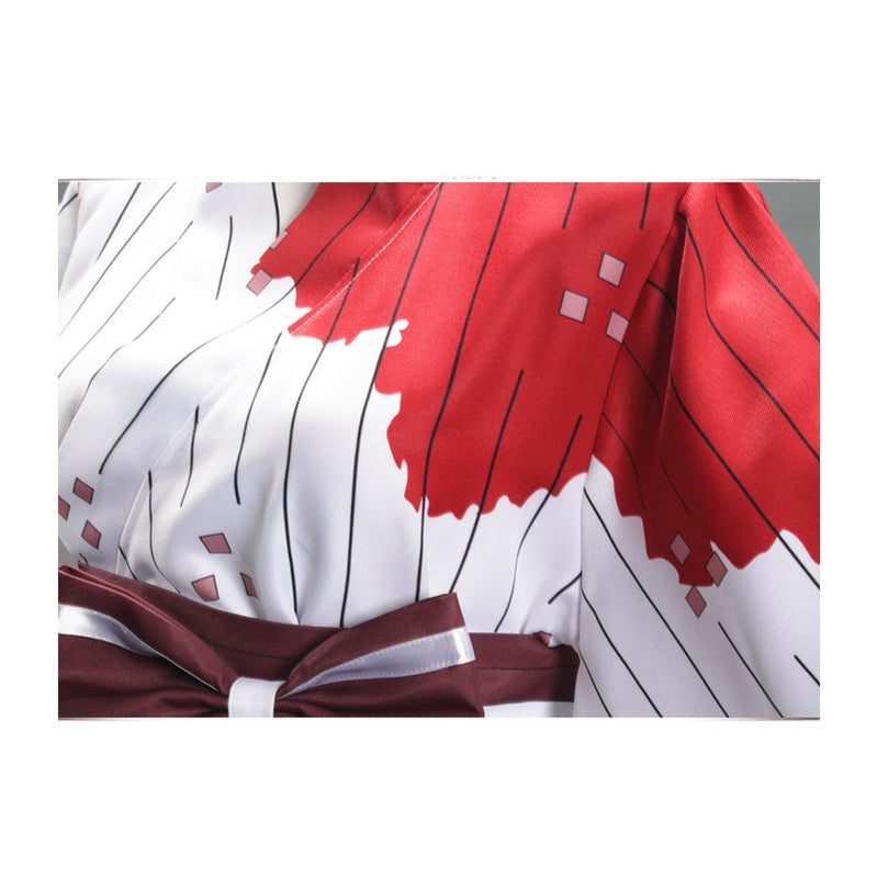 Anime Demon Slayer Kimetsu no Yaiba Nezuko Kamado Halloween Blood Splatter Kimono Cosplay Costume - Cosplay Clans