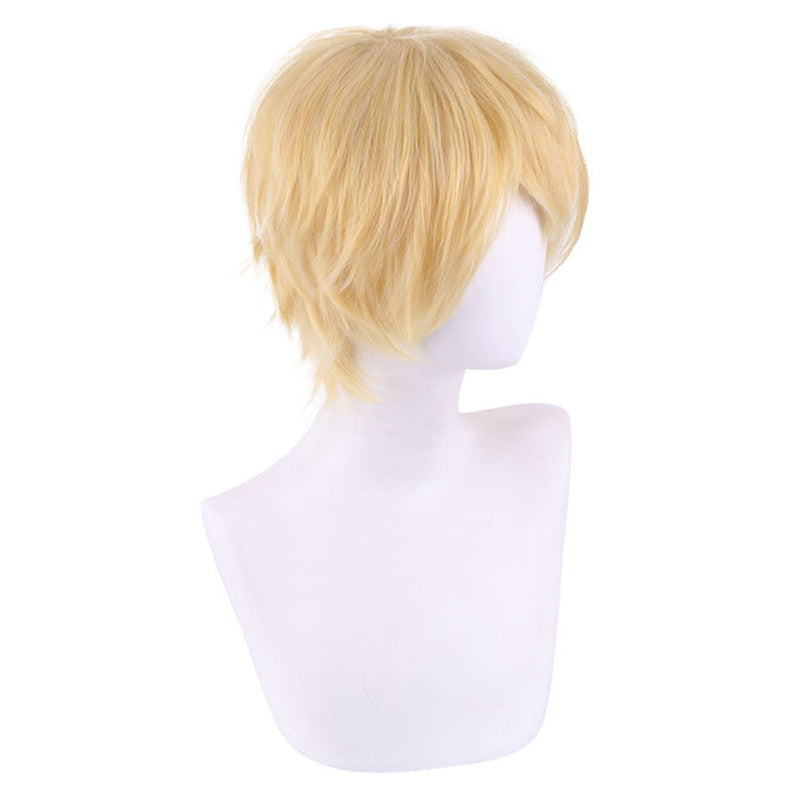 Anime Chainsaw Man Denji Gold Cosplay Wigs