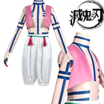 Anime Demon Slayer Kimetsu no Yaiba Akaza Komaji Mugen Ressha-hen Cosplay Costumes - Cosplay Clans