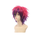 Anime No Game No Life Sora Short Red Fade Purple Cosplay Wigs - Cosplay Clans