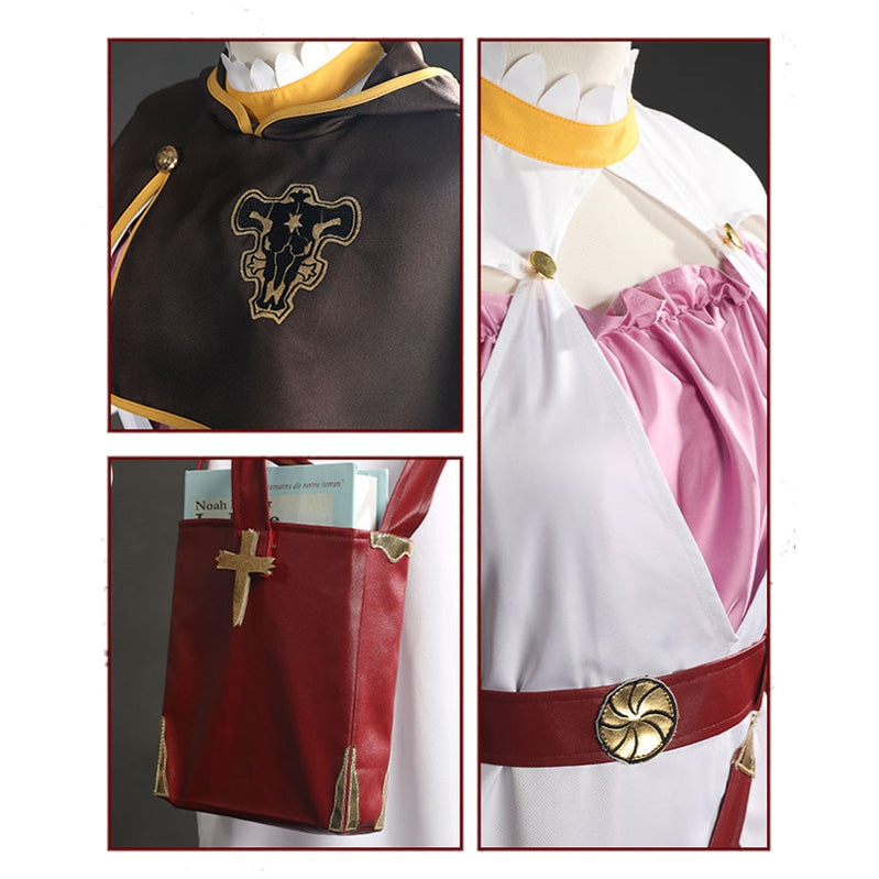 Anime Black Clover Noelle Silva Outfits Cosplay Costume with Free Magic Book Prop - Cosplay Clans