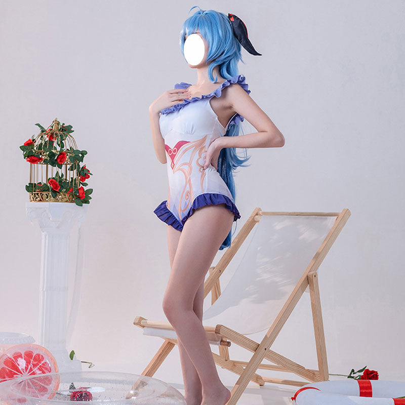 Game Genshin Impact Ganyu Swimsuit Cosplay Costumes