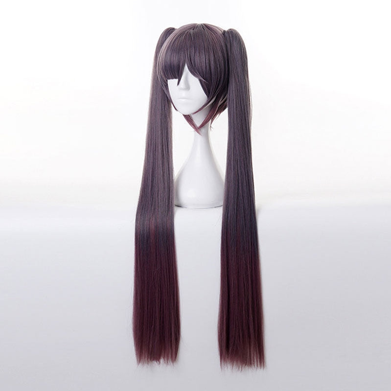 Genshin Impact Mona Megistus Double Ponytail Cosplay Wigs