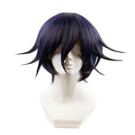 Anime DanganRonpa V3 Oma Kokichi Black Mixed Purple Short Wigs - Cosplay Clans