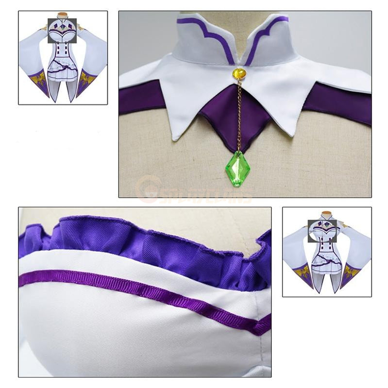 Anime Re:Zero Starting Life in Another World Emilia Cosplay Costume - Cosplay Clans