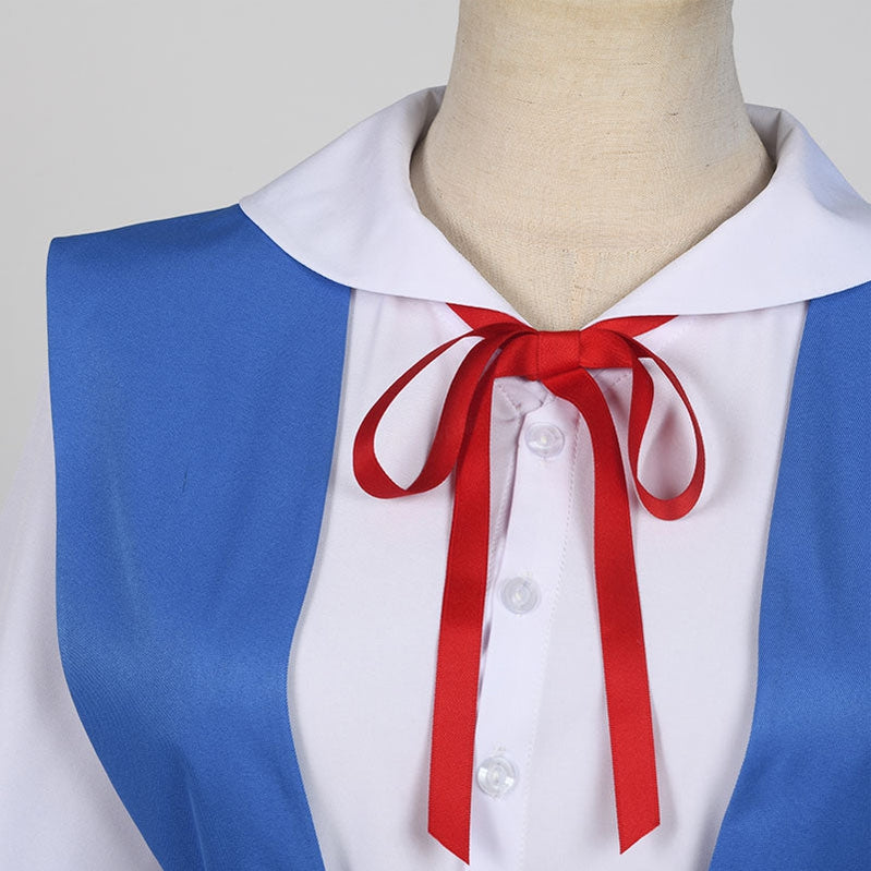 Neon Genesis Evangelion Asuka Langley Soryu Rei Ayanami High School Girl Uniform Cosplay Costume - Cosplay Clans