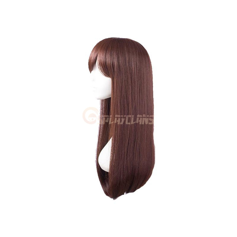 OW Game D.Va Hana Song Cosplay Wigs Long Hair Wigs - Cosplay Clans