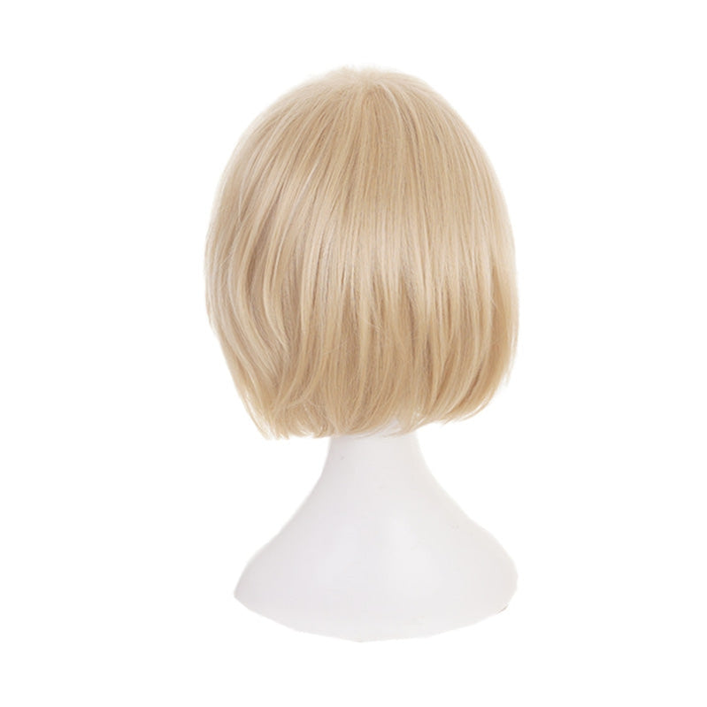 Anime Yuri on Ice Yuri Plisetsky Short Blond Cosplay Wigs - Cosplay Clans