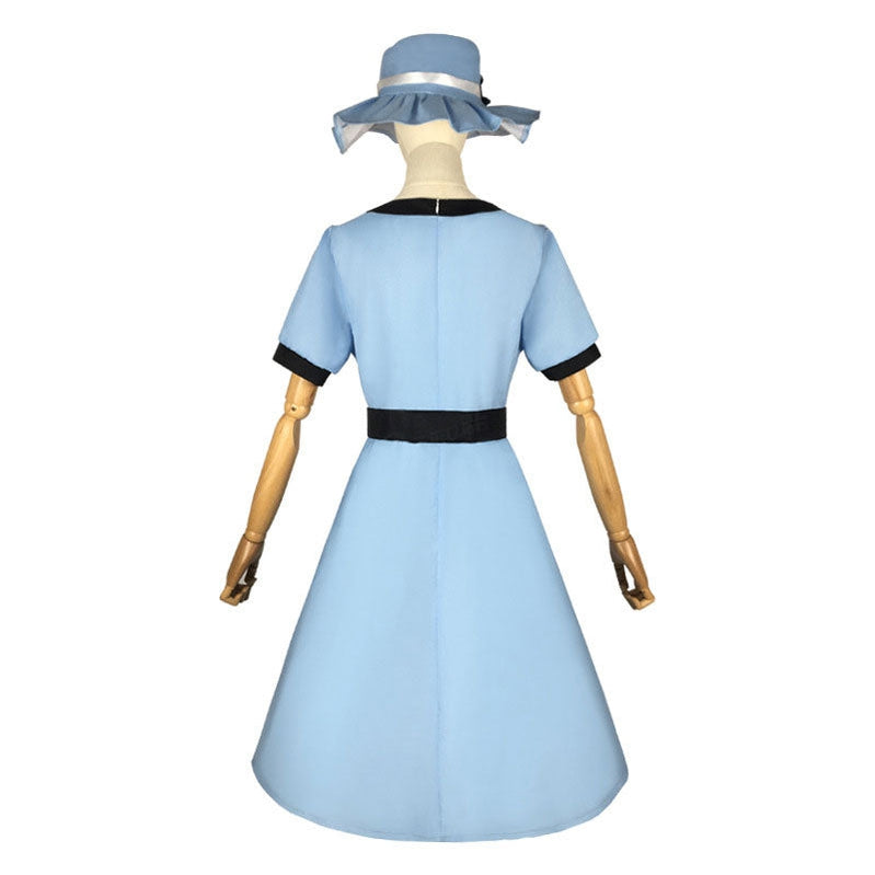 Anime Steins;Gate Shiina Mayuri Blue Dress Cosplay Costume