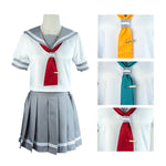 LoveLive!Sunshine!! Takami Chika and Aqours All Members Summer School Uniform Cosplay Costume - Cosplay Clans