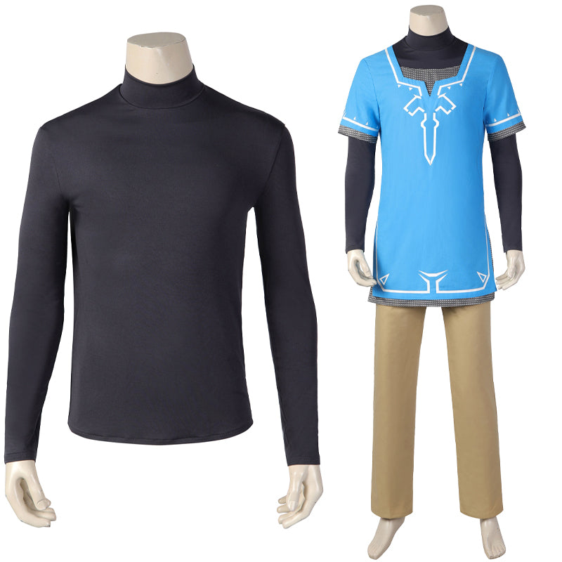 Maglietta Uomo The Legend Of Zelda - Costume Classico Link Breath Of The Wild, T-Shirt Cosplay Ufficiale Nintendo, Regular Fit, Bianca