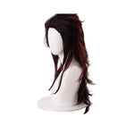 Anime Demon Slayer Kimetsu no Yaiba Tanjirou Kamado Red Mix Black Long Ponytail Cosplay Wigs - Cosplay Clans