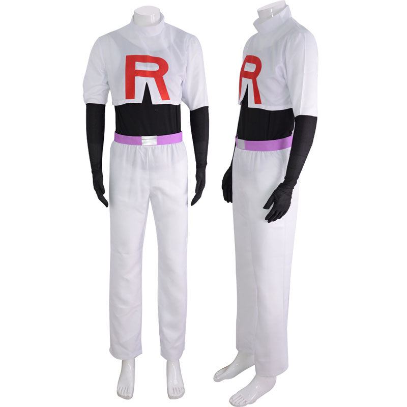 Anime Pokemon and Digimon Jessie James Uniform Cosplay Costumes