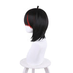 Game Arknights Gnosis Black Mixed Red Cosplay Wigs