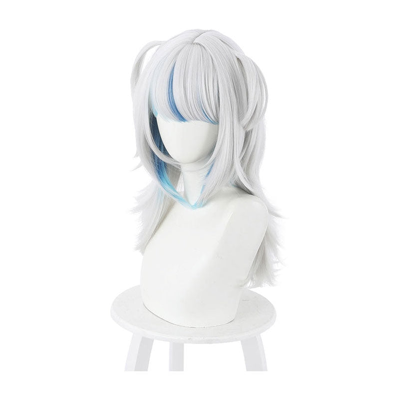Hololive English Virtual YouTuber Gawr Gura Blue Mixed White Long Cosplay Wigs - Cosplay Clans