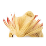 Anime Demon Slayer Kimetsu no Yaiba Rengoku Kyoujurou Cosplay Wigs Yellow Mixed Red Ponytail Wigs - Cosplay Clans