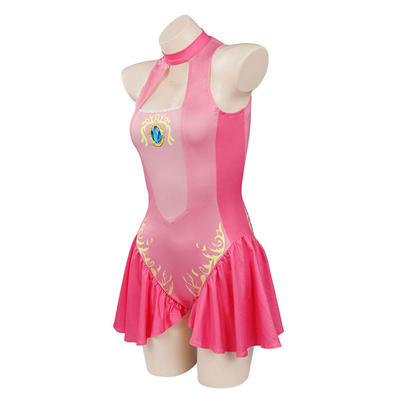 The Super Mario Bros. Movie 2023 Princess Peach Swimsuit Cosplay Costumes