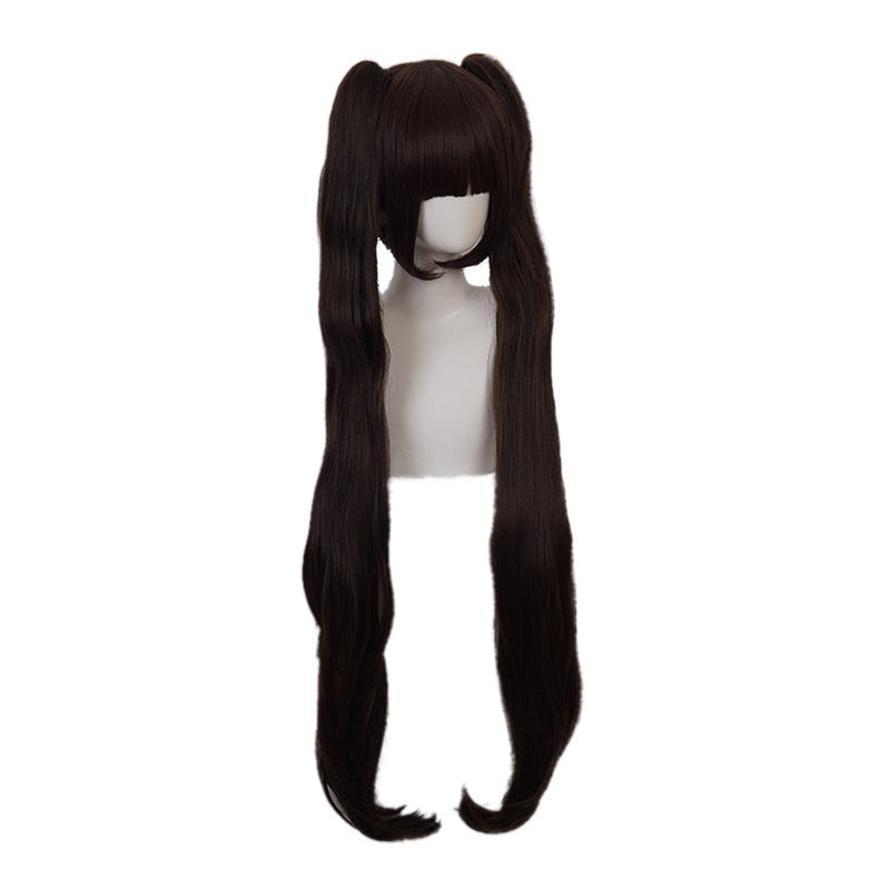 Game Nekopara Chocola Long Straight Brown Cosplay Wigs - Cosplay Clans