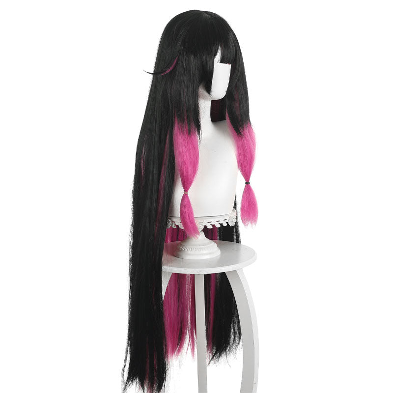 Genshin Impact Columbina Damslette Balck Pink Cosplay Wigs