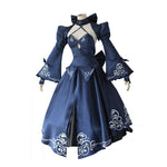 FGO Fate Stay Night Saber Alter Arturia Pendragon Women Black Bride Cosplay Costumes - Cosplay Clans