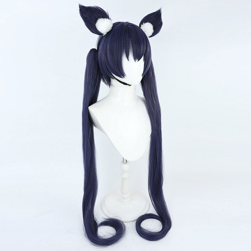 Game Blue Archive Kuromi Serika Cosplay Wigs