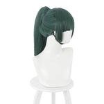 Anime Jujutsu Kaisen Maki Zenin Long Dark Green Cosplay Wigs - Cosplay Clans