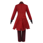 Hazbin Hotel Alastor Red Uniform Outfit Full Set Halloween Cosplay Costumes - Cosplay Clans