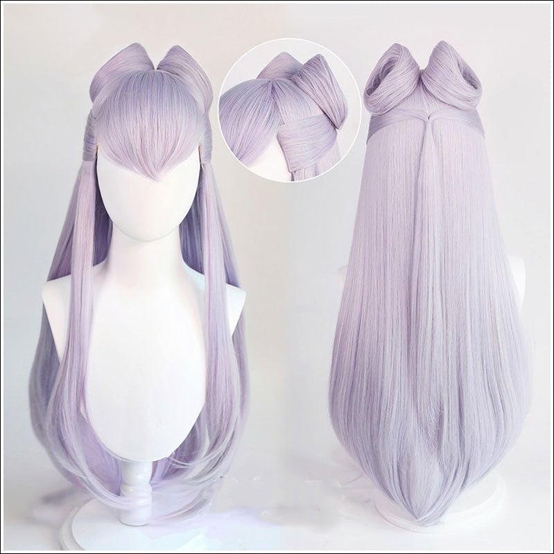 Game LOL KDA The Baddest Evelynn 80cm Long Light Purple Cosplay Wigs - Cosplay Clans