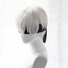 Game NieR Automata YoRHa No.9S Silver Heat Resistant Synthetic Men Short Cosplay Wigs - Cosplay Clans