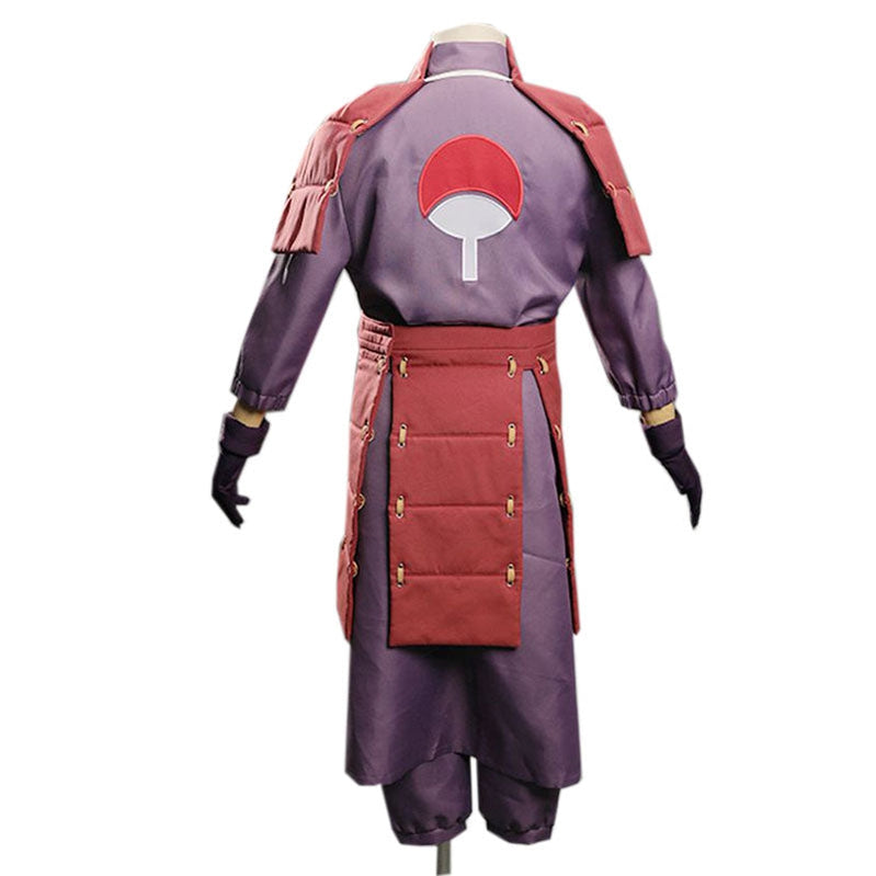Anime Naruto Uchiha Madara Ninja Battle Set Outfit Cosplay Costume - Cosplay Clans