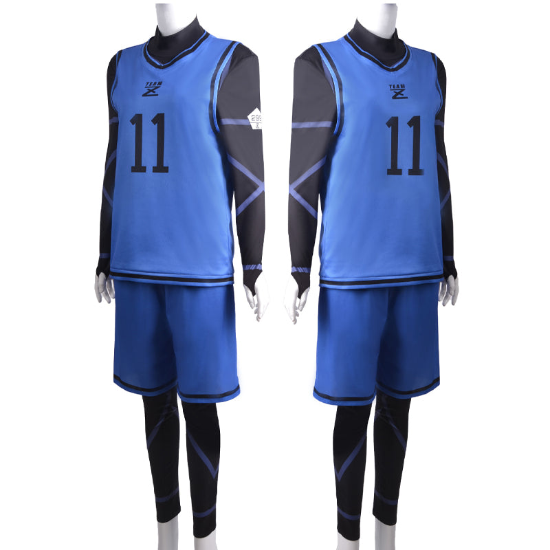 Anime Blue Lock Bachira Meguru Cosplay Costume Football Jersey