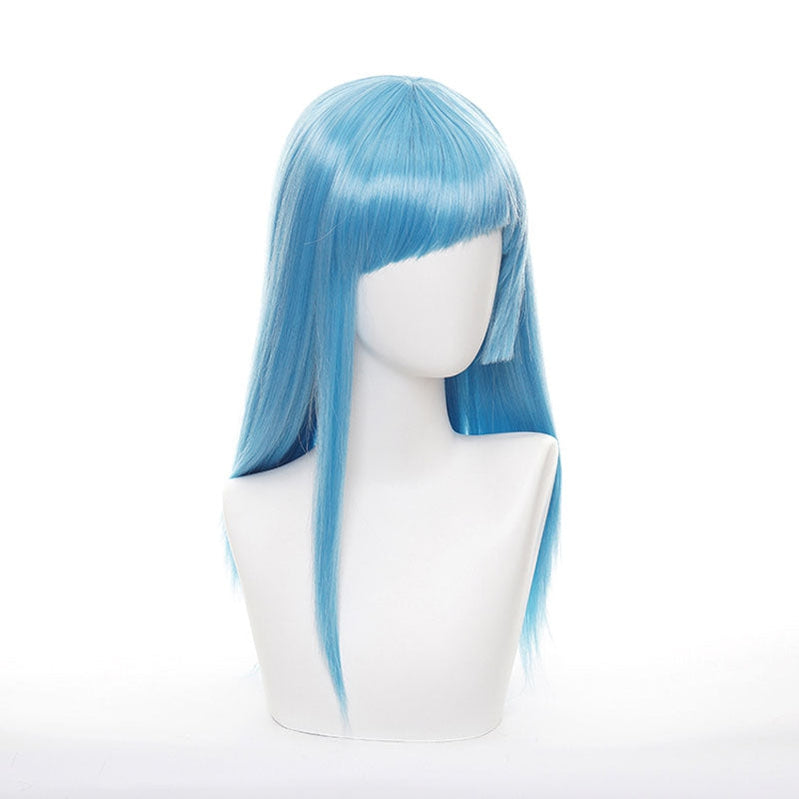 Anime Jujutsu Kaisen Kasumi Miwa Long Blue Cosplay Wigs