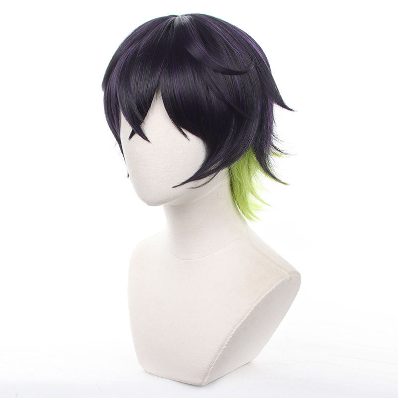 Summer Time Rendering Anime Blue-black Hair Cosplay Wig Short Hair  Halloween