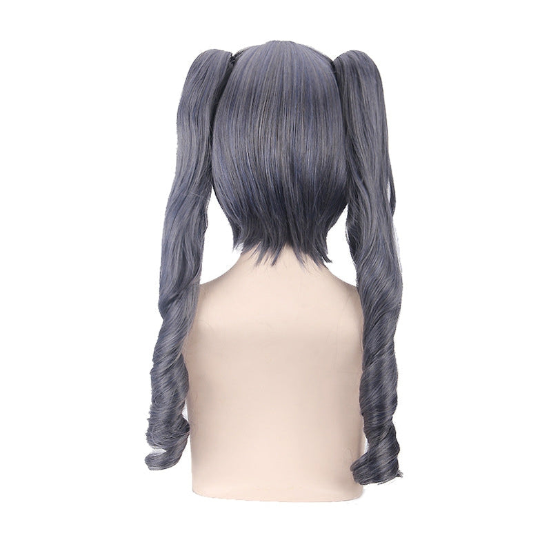 Anime Black Butler Ciel Phantomhive Long Black and Gray Cosplay Wigs - Cosplay Clans