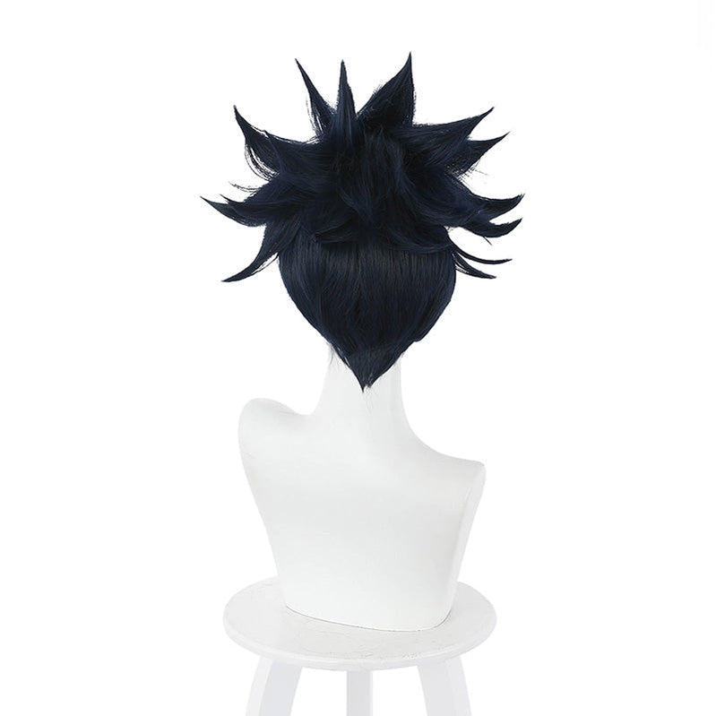 Anime Jujutsu Kaisen Megumi Fushiguro Short Dark Blue Cosplay Wigs - Cosplay Clans