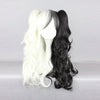 Anime Danganronpa: Trigger Happy Havoc Monokuma Black and White Bear Double Ponytail Long Curly Cosplay Wigs - Cosplay Clans