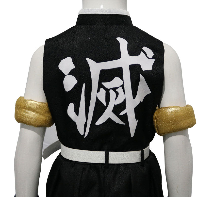 Anime Demon Slayer Kimetsu no Yaiba Tengen Uzui Kids Fullset Cosplay Costumes - Cosplay Clans
