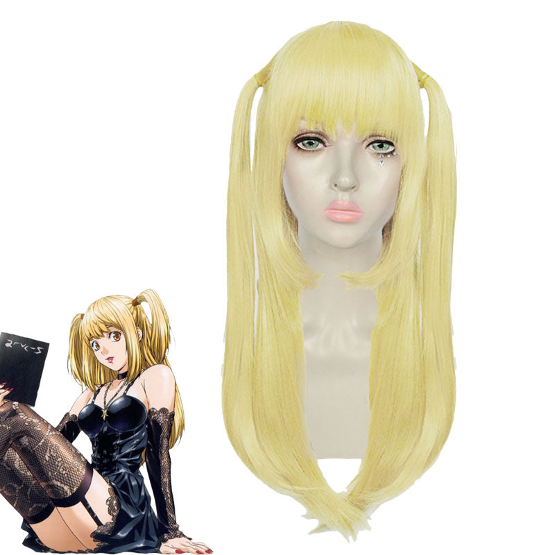 Death Note Misa Amane Blonde Long Cosplay Wigs