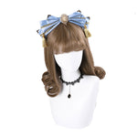 Women Fashion Short Brown Curls Sweet Bangs Lolita Wig