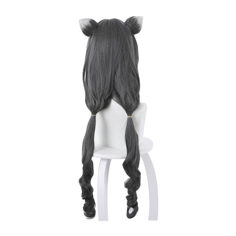 Princess Connect! Re:Dive Kiruya Momochiru Long Black Cosplay Wigs - Cosplay Clans