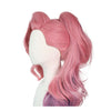 LOL Seraphine Cosplay Wig 100cm Long Ponytail Pink Gradient Purple Wavy Wigs - Cosplay Clans